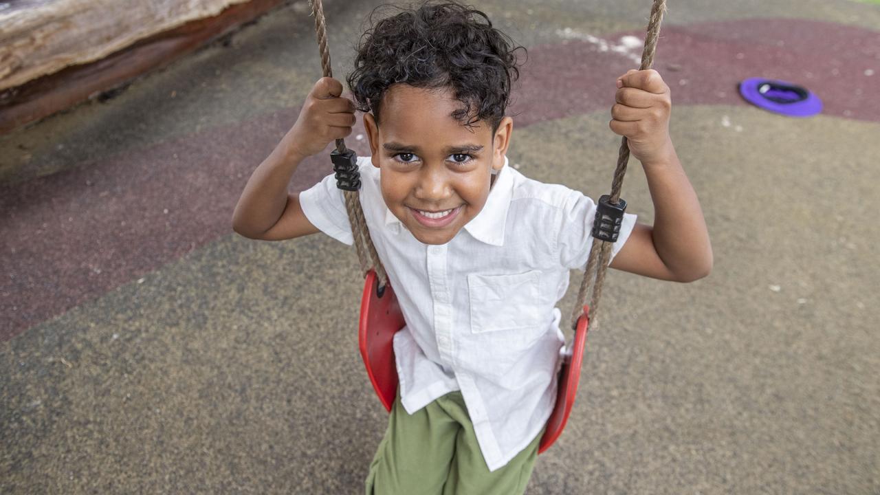 Jomari Wightman. Kulila Indigenous Kindergarten. Tuesday, December 7, 2021. Picture: Nev Madsen.