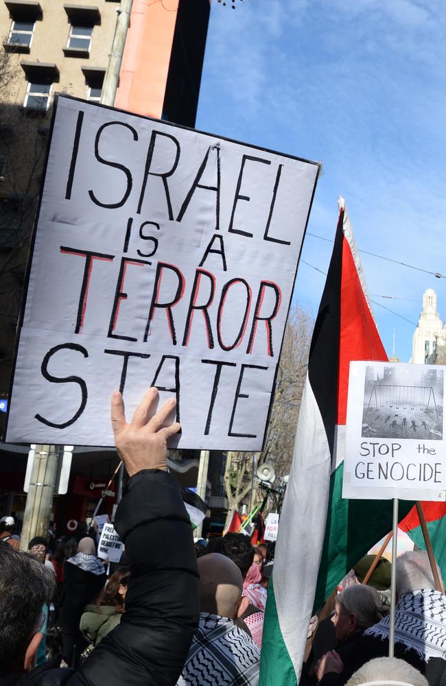 A protest march in Melbourne. Picture: Andrew Henshaw/NCA NewsWire