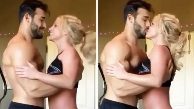 Britney Spears has posted a loved-up video with her ex-husband Sam Asghari.