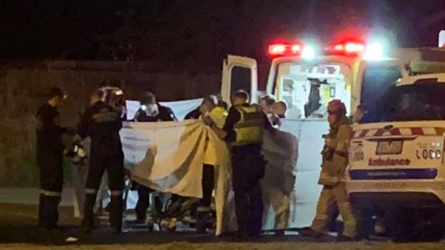 A man is dead after crashing an unregistered monkey bike into a pole in Carrum Downs last night. Photo: Xavier Ashley