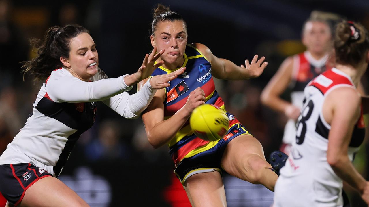 Best in the AFLW? Marinoff heroics lift Crows to gritty win