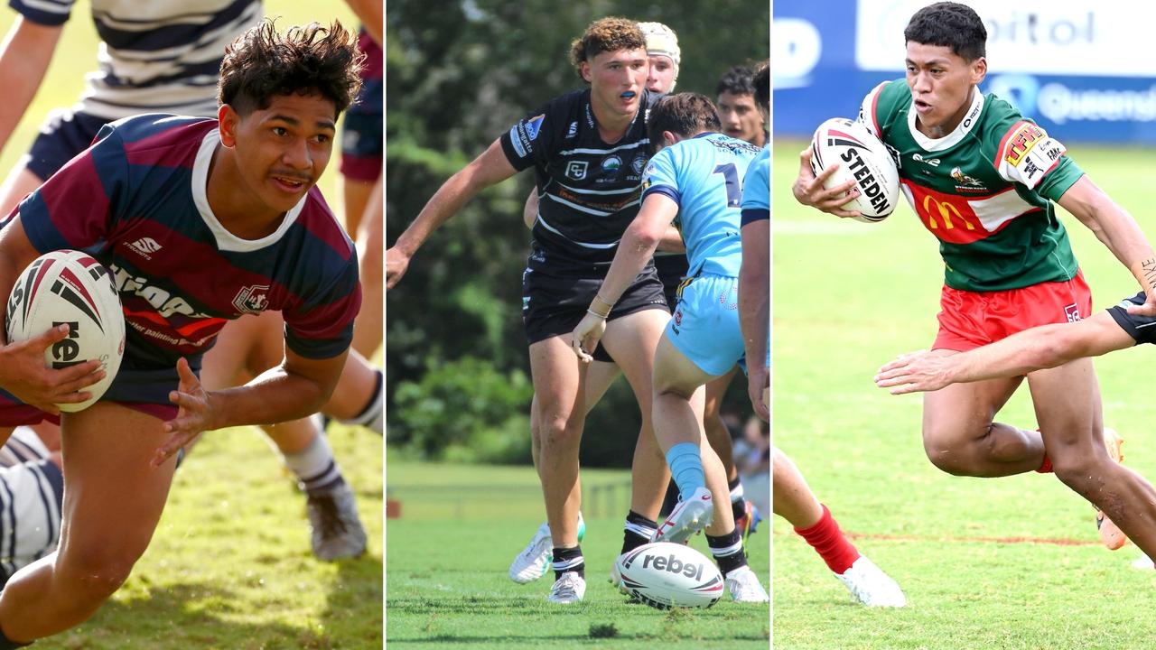 Amongst the Players to Watch this season were players like Ceasar Yeatman (left, Ipswich SHS), Devin Bates-Wellington (PBC SHS) and Devine Timu (Wavell SHS).