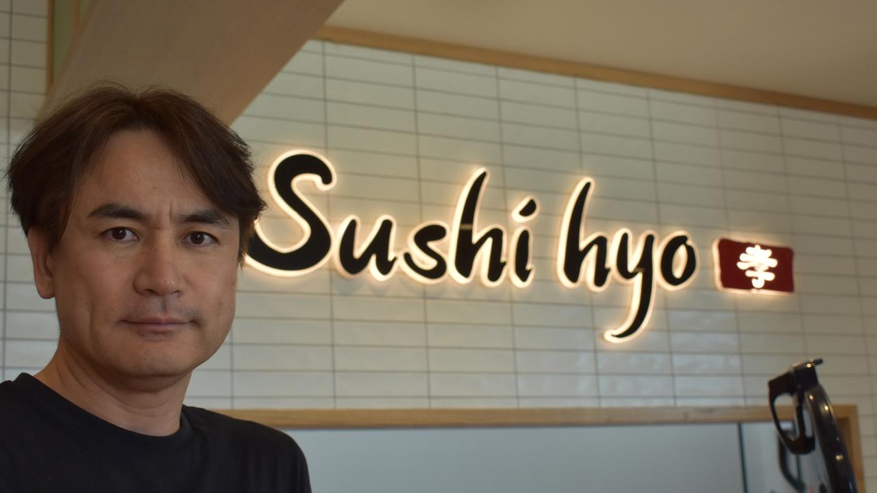 Sushi Hyo partner Graham Lee gives a glimpse inside the new restaurant at Mackay's Northern Beaches. The sushi train will open at 11am Saturday, December 18, 2021. Picture: Tara Miko