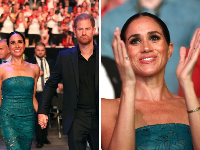 Meghan and Harry at the Invictus Games closing ceremony.