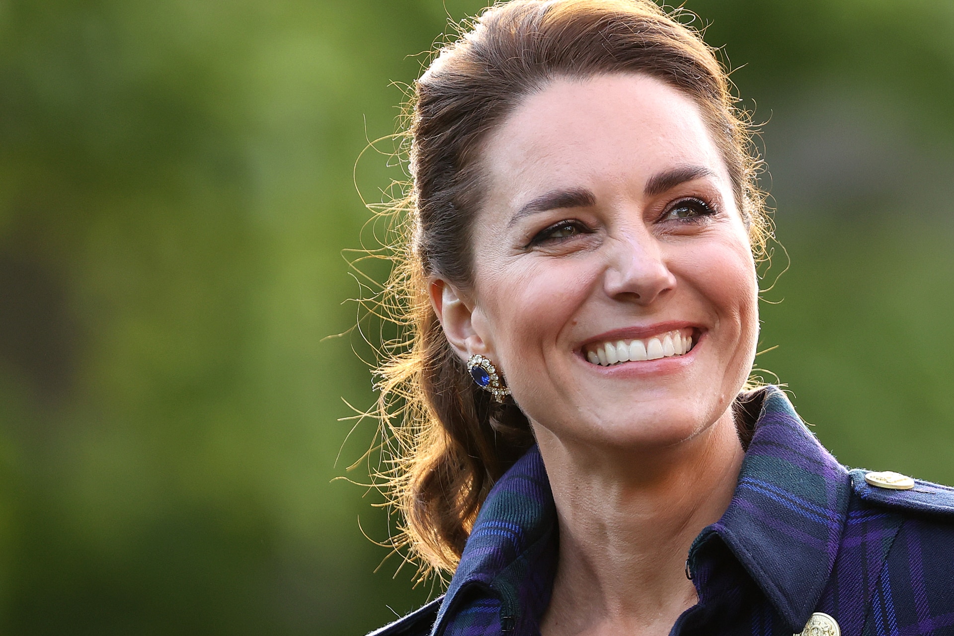 <h3>The Queen&rsquo;s Dubai sapphire earrings</h3><p>During her Royal Tour of Scotland, the Duchess of Cambridge visited a drive-in movie showing of Disney&rsquo;s <em>Cruella</em>, starring Emma Stone. For her appearance, Kate loaned a pair of earrings from The Queen&rsquo;s Dubai Sapphire Demi-Parure, the first time the Duchess has ever worn a piece from this particular collection.</p><p>The Queen first received the set of Dubai sapphires and diamonds from Sheikh Rashid in 1979, which famously made her &ldquo;exclaim in amazement&rdquo; when she first saw the jewels. While the original Demi-Parure contained a necklace, earrings and ring, The Queen altered the pieces slightly, transformation the necklace into hooped earrings, and the rings and earrings into a bracelet.</p>