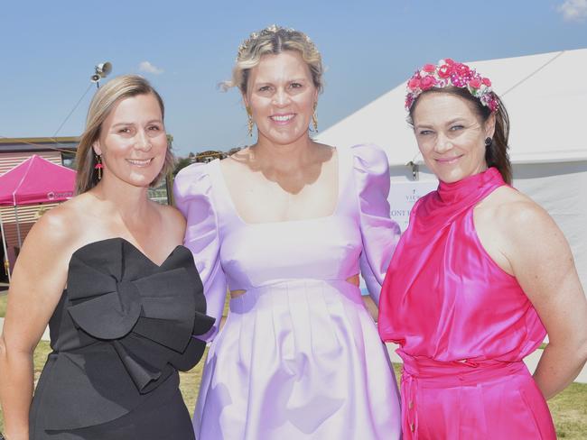 Sarah, Kate and Carley stunned at the 2023 Warwick Credit Union Cup. Photo: Jessica Klein.