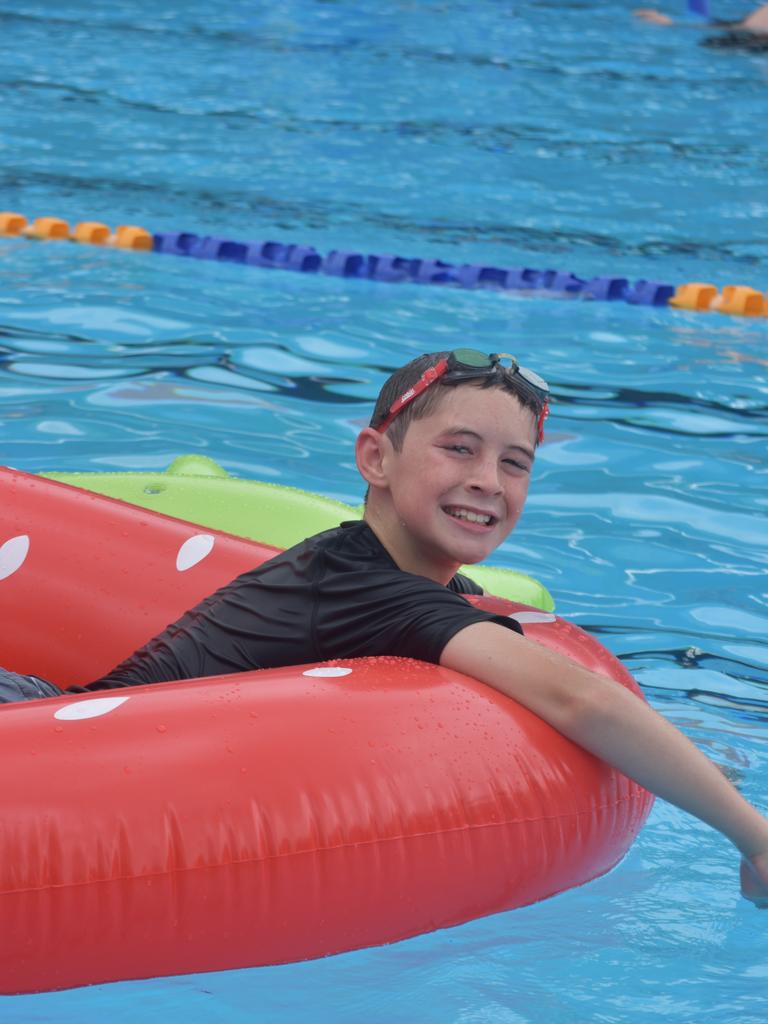 PARTY TIME: There were plenty of splatters and splashes at Dalby's pool party on Saturday afternoon.