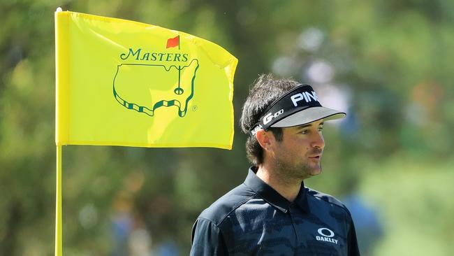 Bubba Watson of the United States looks on during a practice round prior to the start of the 2018 Masters. Picture: Andrew Redington/Getty Images/AFP