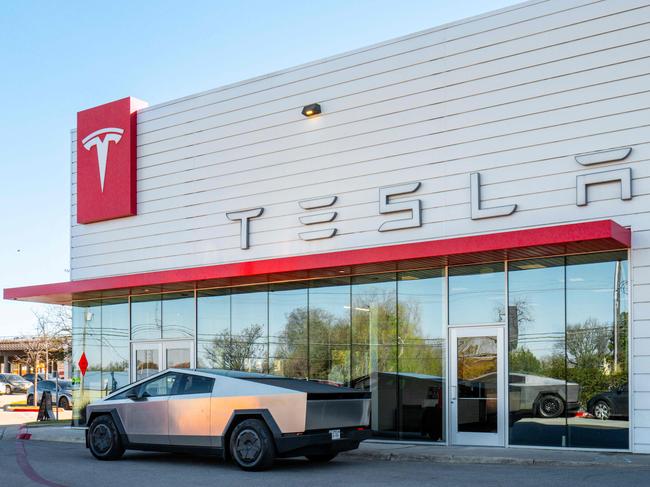 A Tesla dealership in Austin, Texas was targeted on a bomb scare. Picture: Getty Images