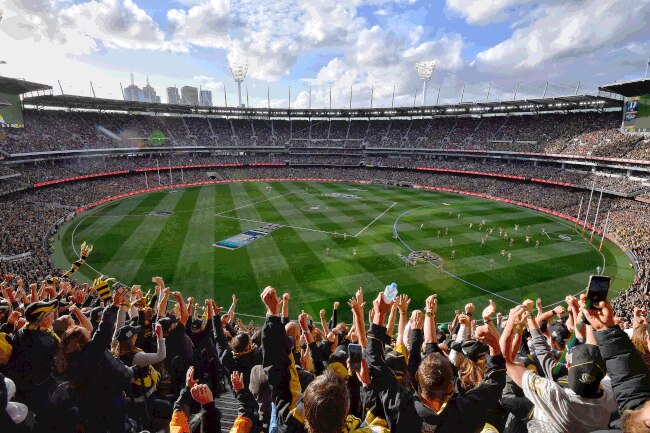 AFL fans at the MCG. Picture: Jason Edwards