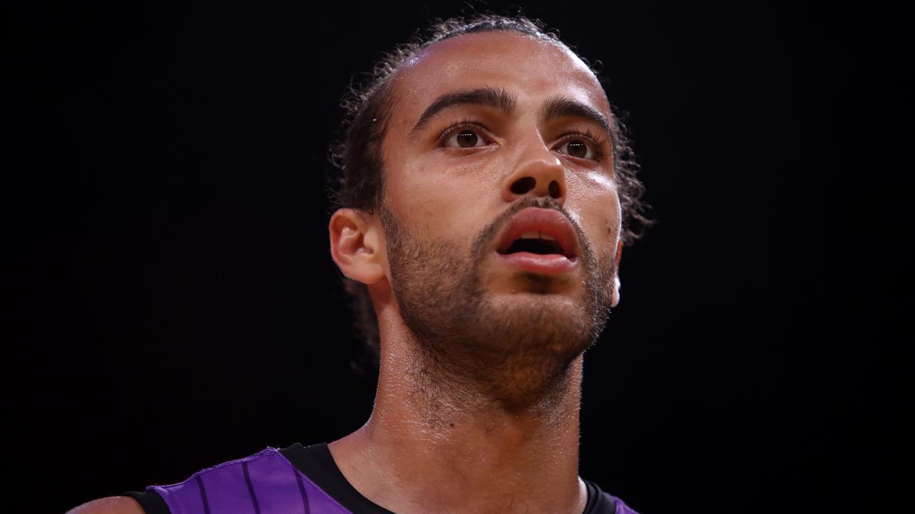 SYDNEY, AUSTRALIA - DECEMBER 30: Xavier Cooks of the Kings looks on during the round 13 NBL match between Sydney Kings and Tasmania JackJumpers at Qudos Bank Arena on December 30, 2022 in Sydney, Australia. (Photo by Jason McCawley/Getty Images)