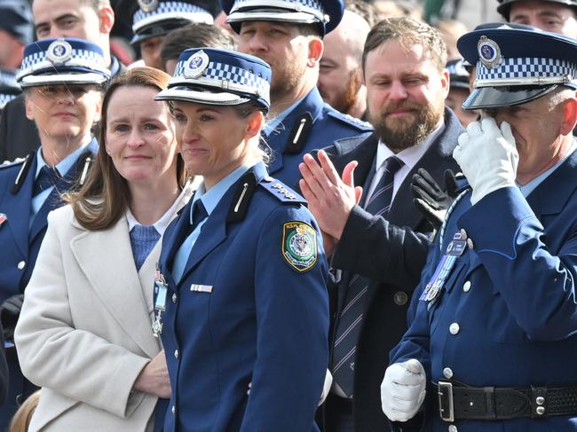 Inspector Scott after receiving the Commissioners Valour Award. Picture: NewsWire