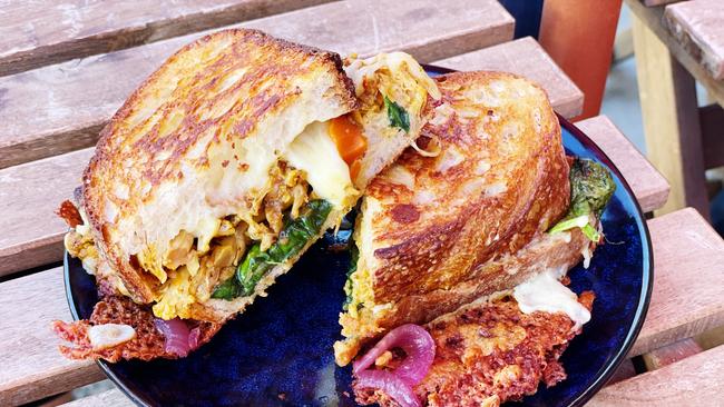 The cheesy cauliflower toastie at the Ashton Post Office Cafe. Picture: Dianne Mattsson