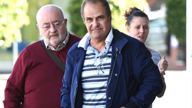 Robert Mammarella and Khalil Eideh meeting in Glenroy. Picture: David Smith