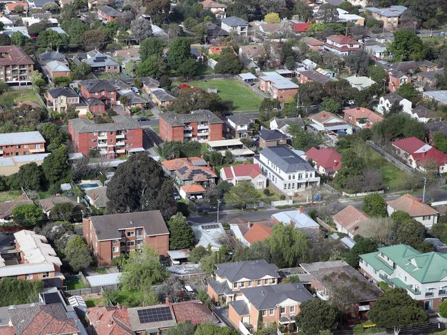 MELBOURNE, AUSTRALIA - NewsWire Photos, SEPTEMBER 21, 2023. Victorian Premier, Daniel Andrews, holds a press conference in Box Hill where he talked on fast tracking homes and housing developments.Generic view of houses in Box Hill.  Picture: NCA NewsWire / David Crosling