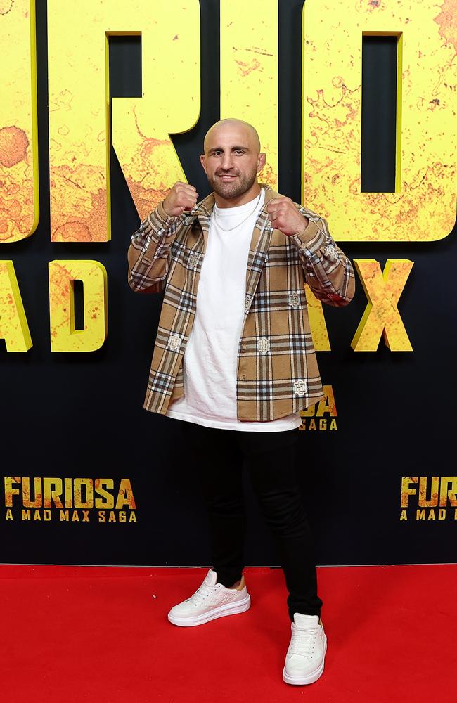 Among the other stars to attend was Aussie martial arts star Alex Volkanovski. Photo by Brendon Thorne/Getty Images.