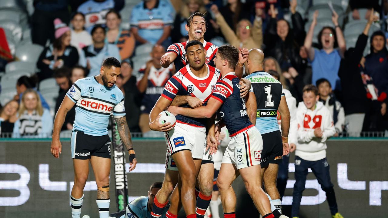 The Roosters were far too strong in the NRL upset. (Photo by Darrian Traynor/Getty Images)