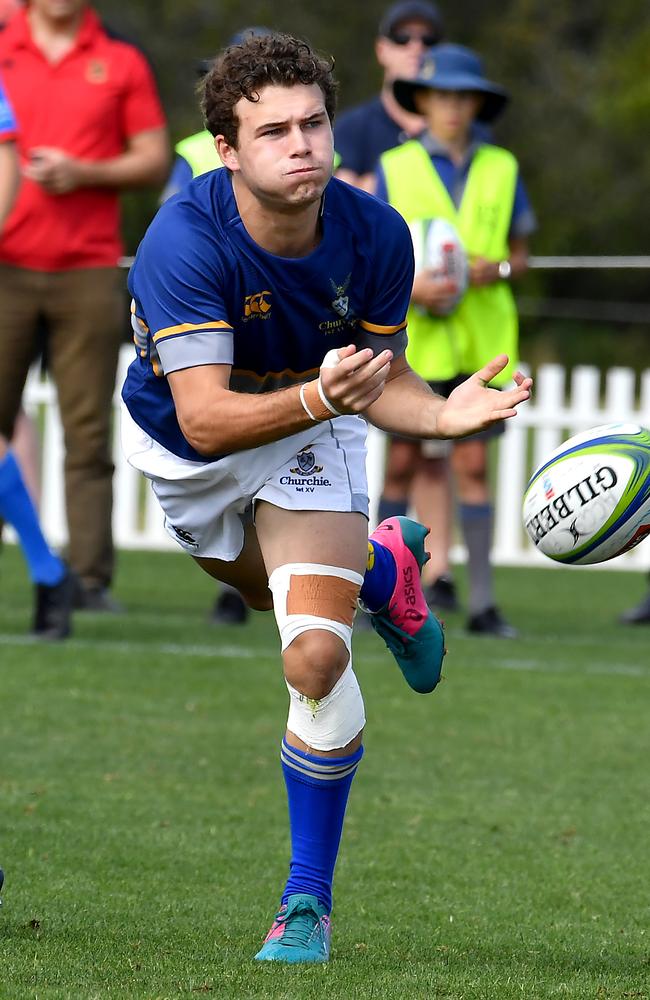 Churchie player Archie Wilson. Picture, John Gass