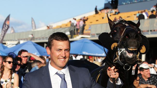 Tony Gollan back in the day with his former champion Spirit Of Boom. Picture: Liam Kidston