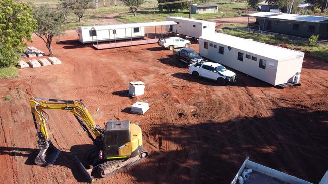 The demountable buildings to be used as accommodation for residents of Kalkarindji and Daguragu. Picture: supplied.