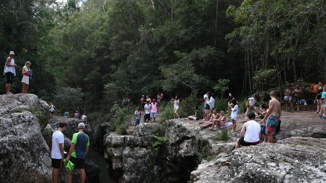 A large number of people gather at Killarney Glen. Photo: Regi Varghese