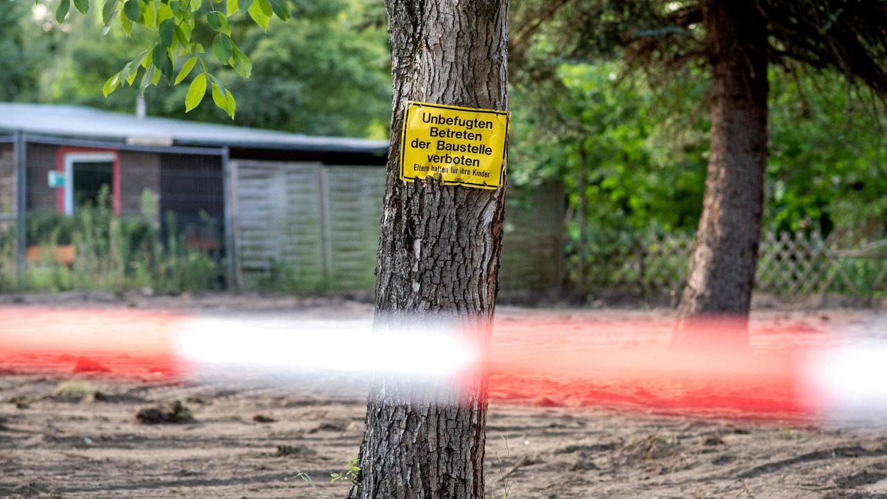 Police revealed in June 2020 that they were investigating a 43-year-old German man over the 2007 disappearance of three-year-old "Maddie", saying they believe he killed her. Police searched this area in Germany. Picture by Hauke-Christian Dittrich / AFP