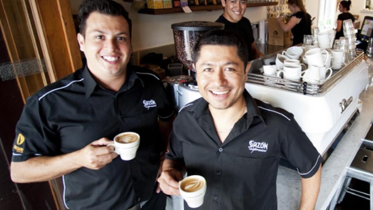 Sazon Espresso owners Oswaldo and José Estrella.