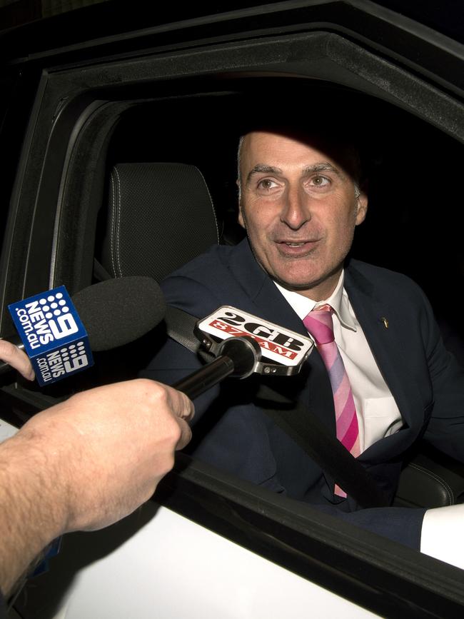 Mr Sidoti sat as an independent MP at the onset of the investigation. Pictured here leaving the 2021 hearing. Picture: Joel Carrett