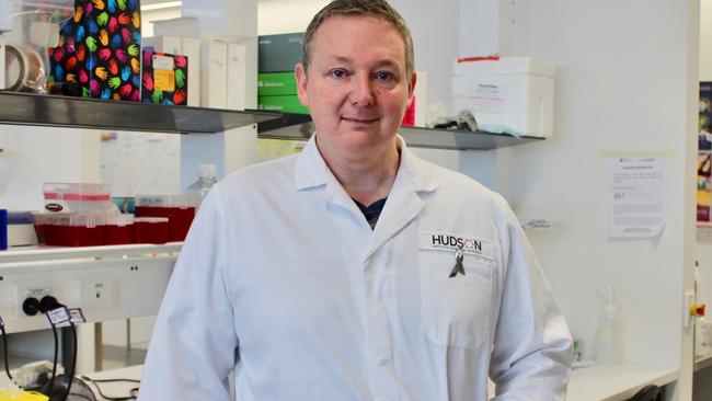 Dr Andrew Stephens from the Hudson Institute of Medical Research and his team are developing an early detection test for ovarian cancer. Picture: Supplied