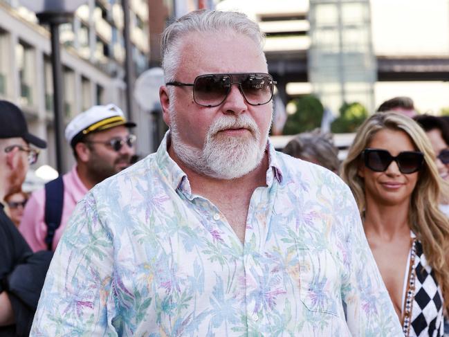 WEEKEND TELEGRAPHS - 17.2.24MUST CHECK WITH PIC EDITOR BEFORE PUBLISHING - Radio personality Jackie O holds a birthday party on board Ghost II motor yacht on Sydney harbour today. Kyle Sandilands pictured. Picture: Sam Ruttyn