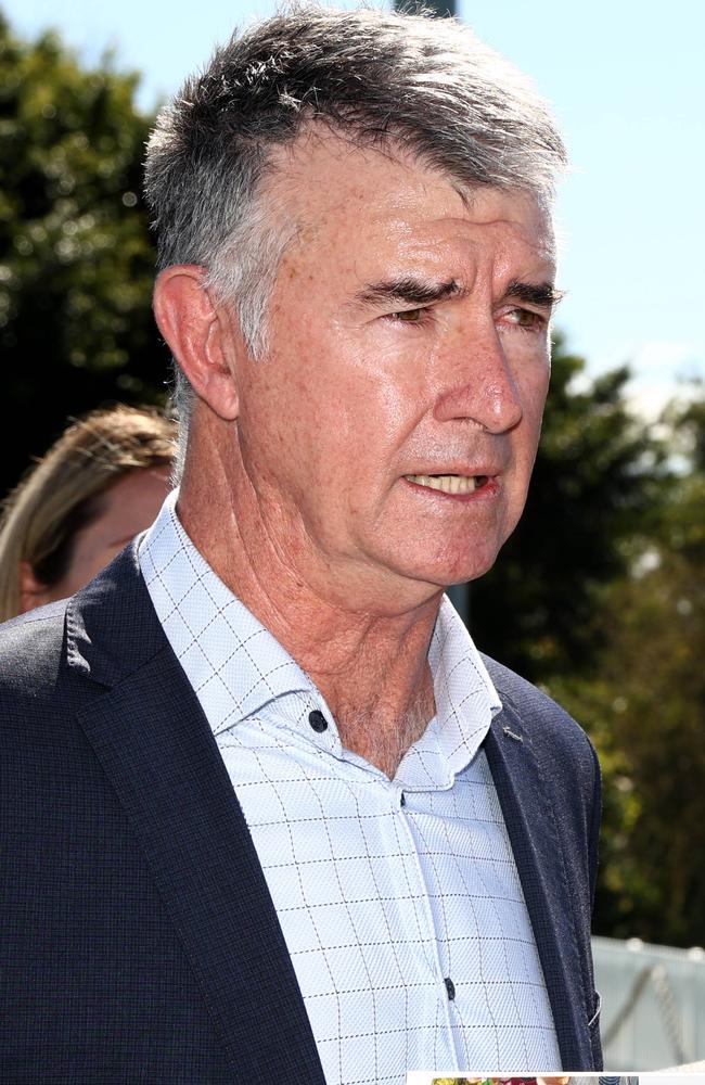 Racing Minister Tim Mander discusses the future of the greyhound track, which will soon be replaced with a safer sand surface for improved racing conditions. Picture David Clark