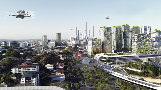 Brisbane’s future skyline. Picture: Urbis