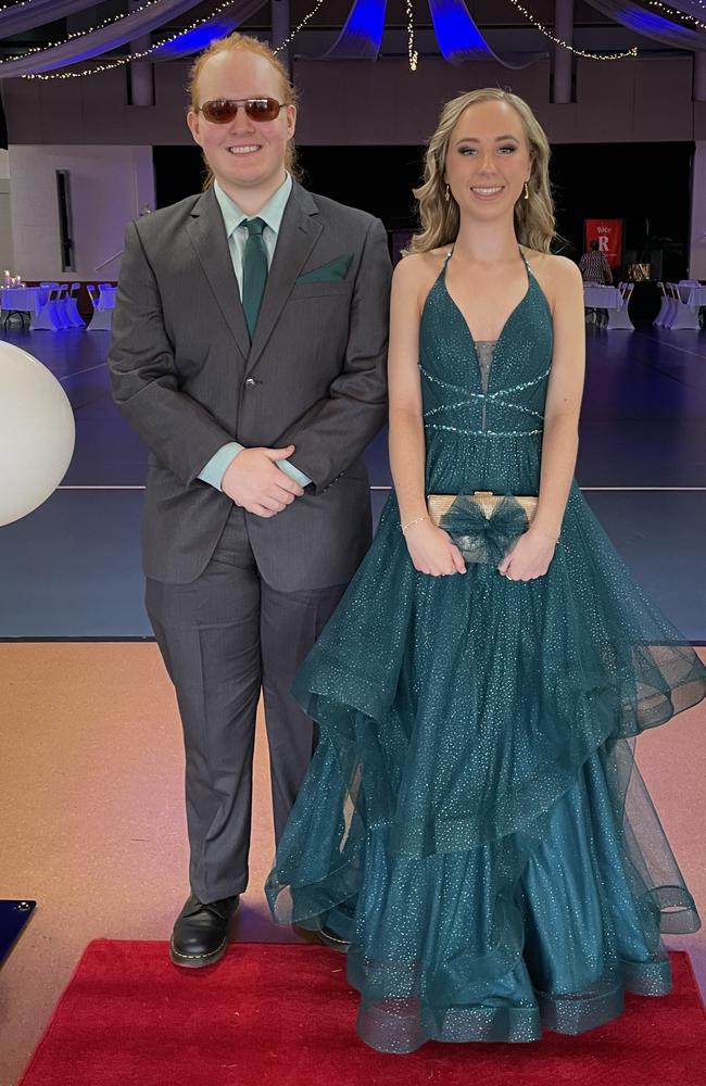 Bohdi Nielson and Sienna James at the St Patrick's College formal on Friday, June 14, 2024.