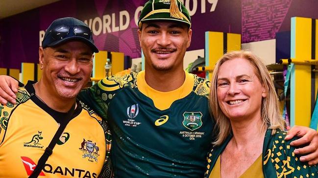 Helen Petaia, the mother of Wallabies player Jordan Petaia.Instagram image from source: https://www.instagram.com/p/B3O6pcAFx7V/