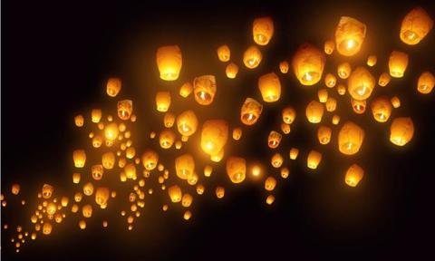 In China, Halloween is celebrated as Teng Chieh, or Lantern Festival. Lanterns in the shape of dragons and animals are lit to guide the spirits of those who have died back to their earthly homes. Families also put food and water before portraits of their dead relatives in welcome.