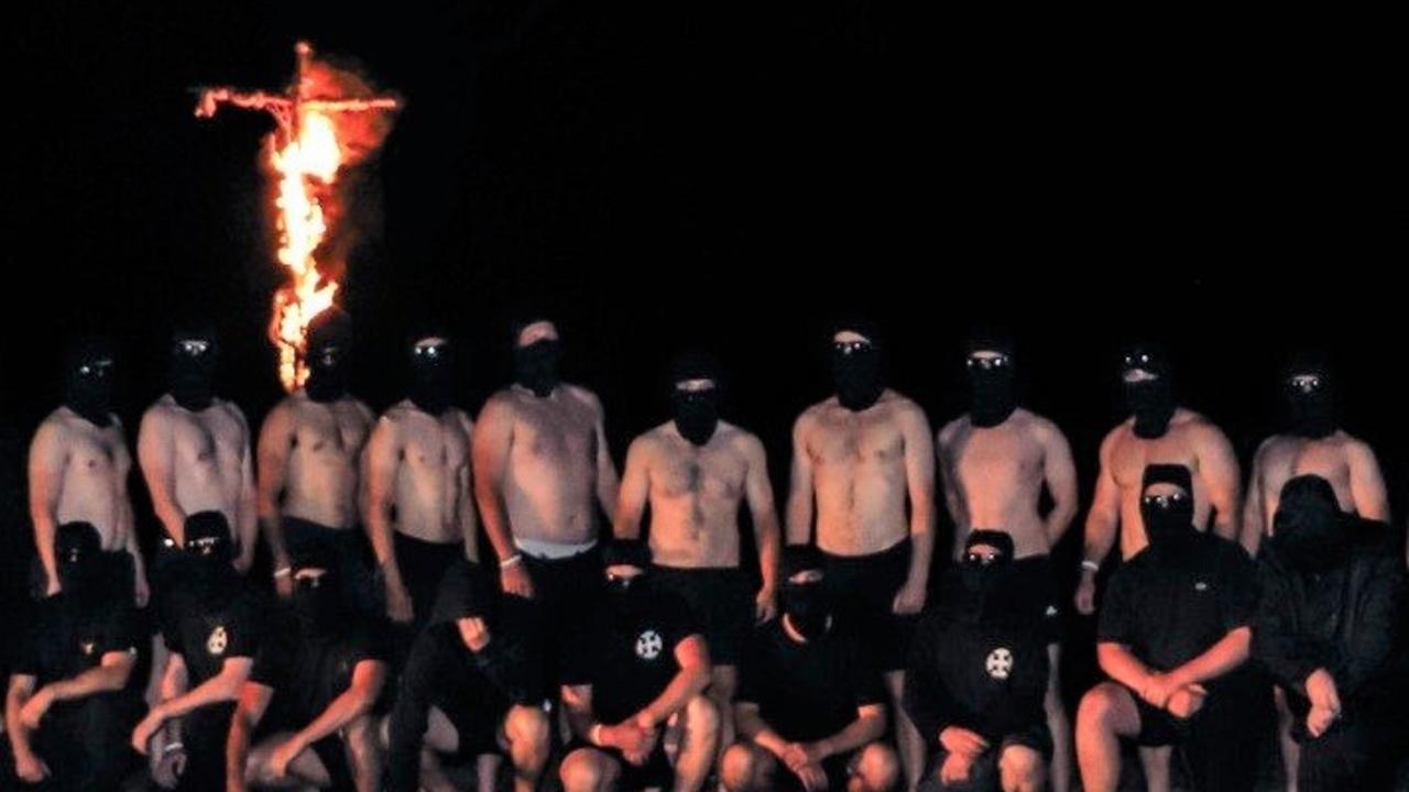 neoNazi group invade town of Halls Gap, Victoria