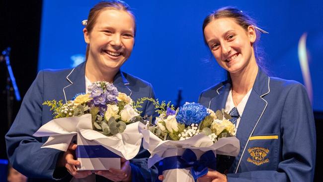 Loreto College captains Cate Ward and Gabrielle Hazzard. Picture: Contributed
