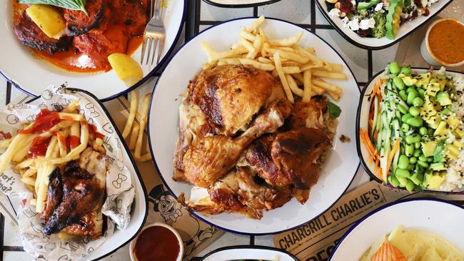 A menu selection at Chargrill Charlie's. Picture: Jenifer Jagielski