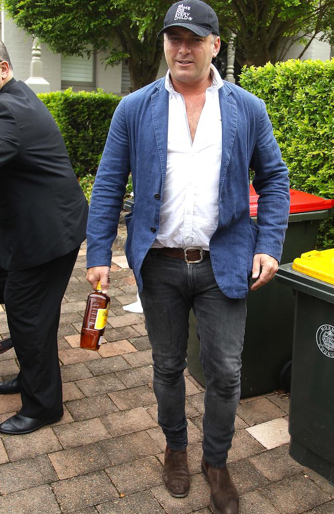 Karl Stefanovic clutched a bottle of Bundy as he prepares for his wedding in Mexico. Picture: Matrix