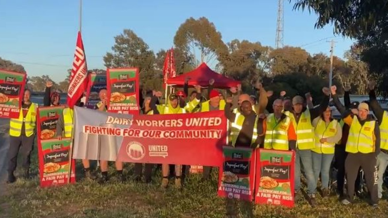 More than 1400 plant workers walked off the job for 48 hours this week. Picture: Facebook