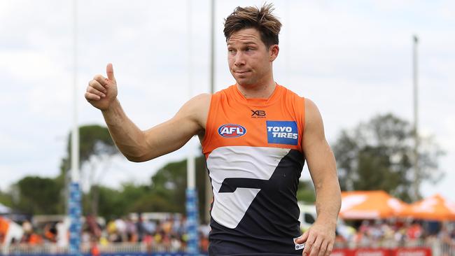 Toby Greene is ready to freeze. Picture: Getty Images