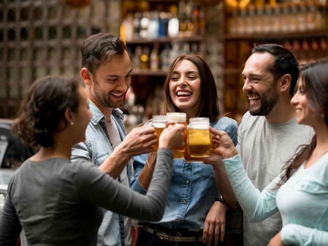 Do late-night drinks after work sting your wallet? There are ways to have your beers and save money too. Picture: istock