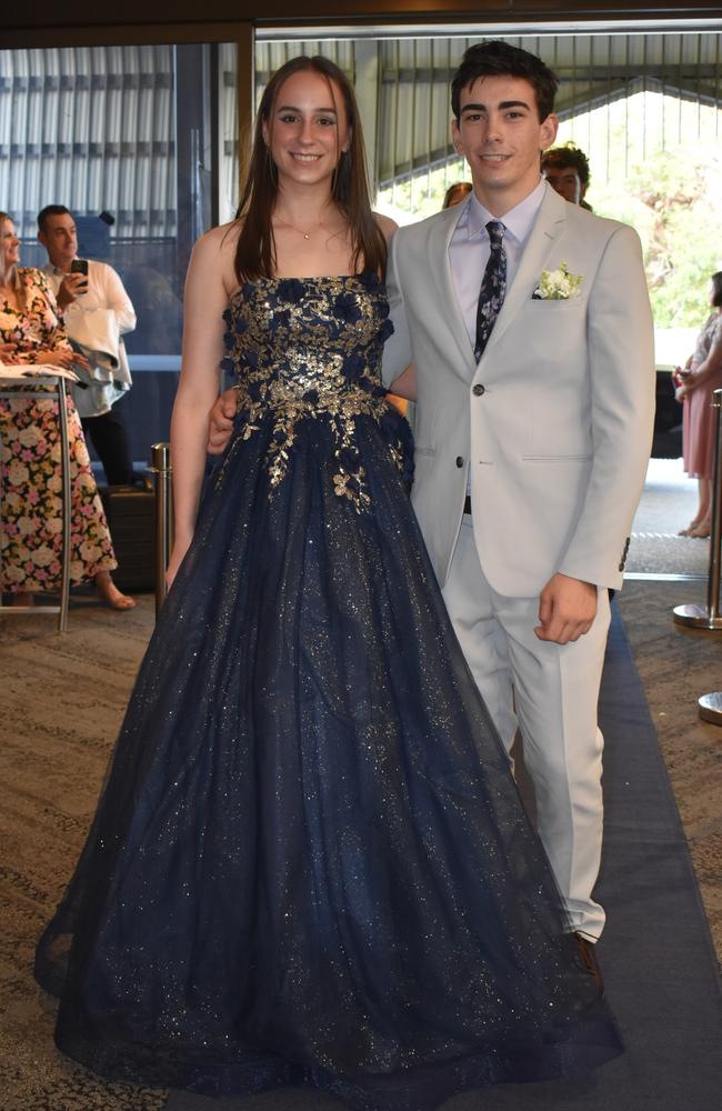 Layla Wilmot and Jack Cross at the Sunshine Coast Grammar School formal 2023. Photo: Jorina Maureschat