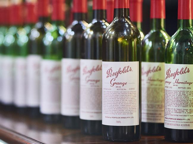 Vintages of Penfolds Grange. Supplied by Endeavour Drinks