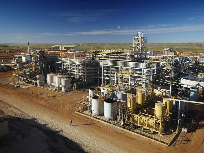 Newcrest Mining Telfer operation in the Sandy Desert in northwestern Western Australia.