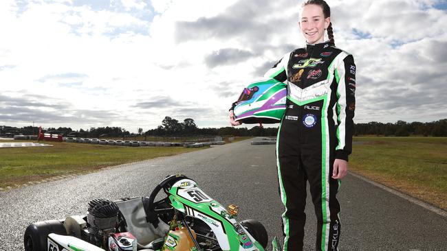 Gold Coast karting star Alice Buckley. Photograph: Jason O'Brien