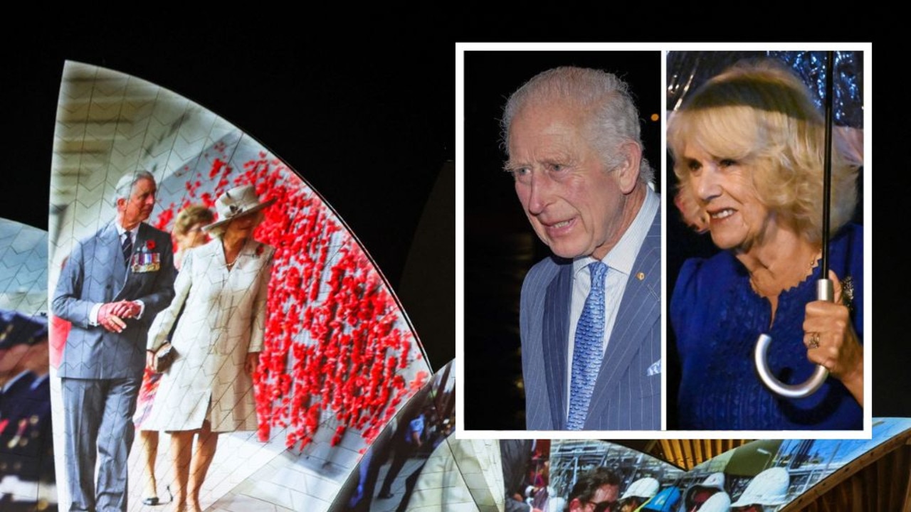 Incredible tribute as Charles, Camilla arive