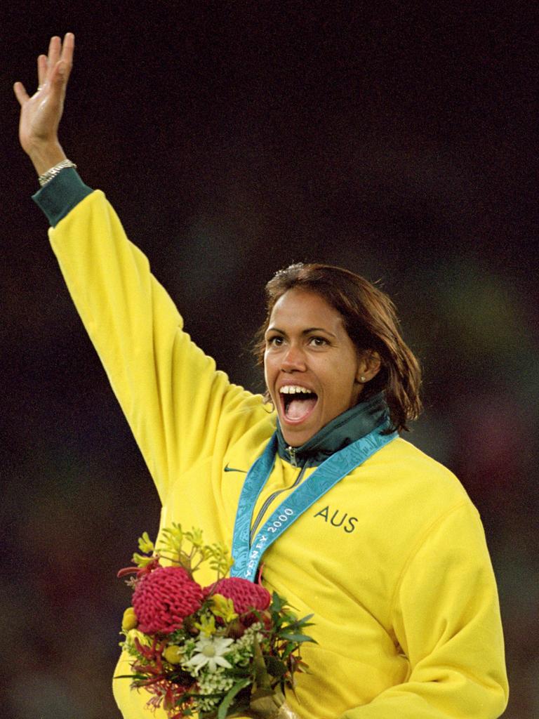 Cathy Freeman Sydney Olympics Glynis Nunn Gold Medal 400m Daily Telegraph 7923