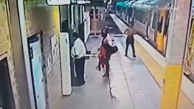 WATCH: Drunk duo's wild train station assault.