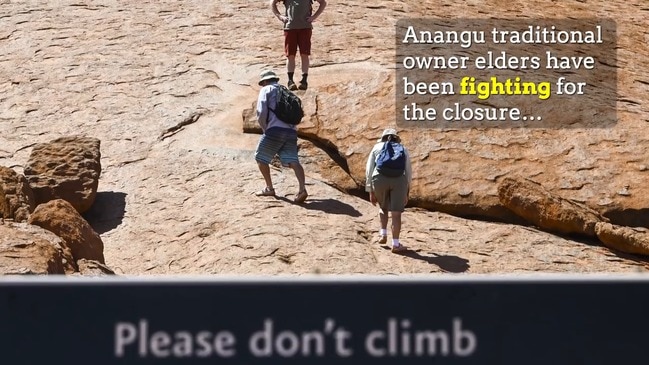 Uluru’s owners celebrate climb closure